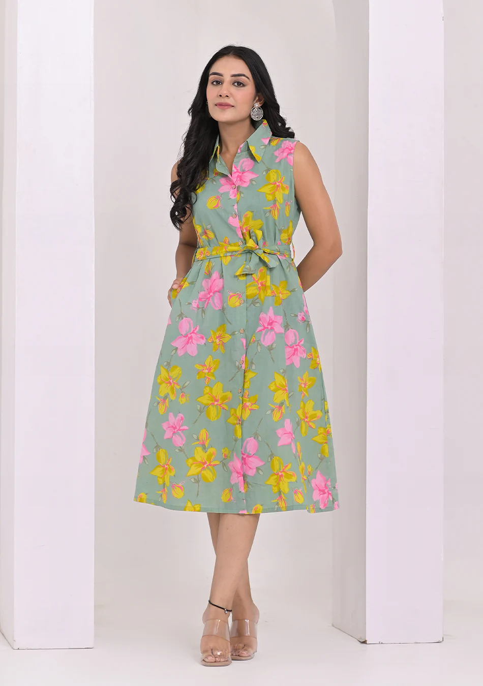 Aravalii Sage Garden Bloom Midi Dress - Image 6