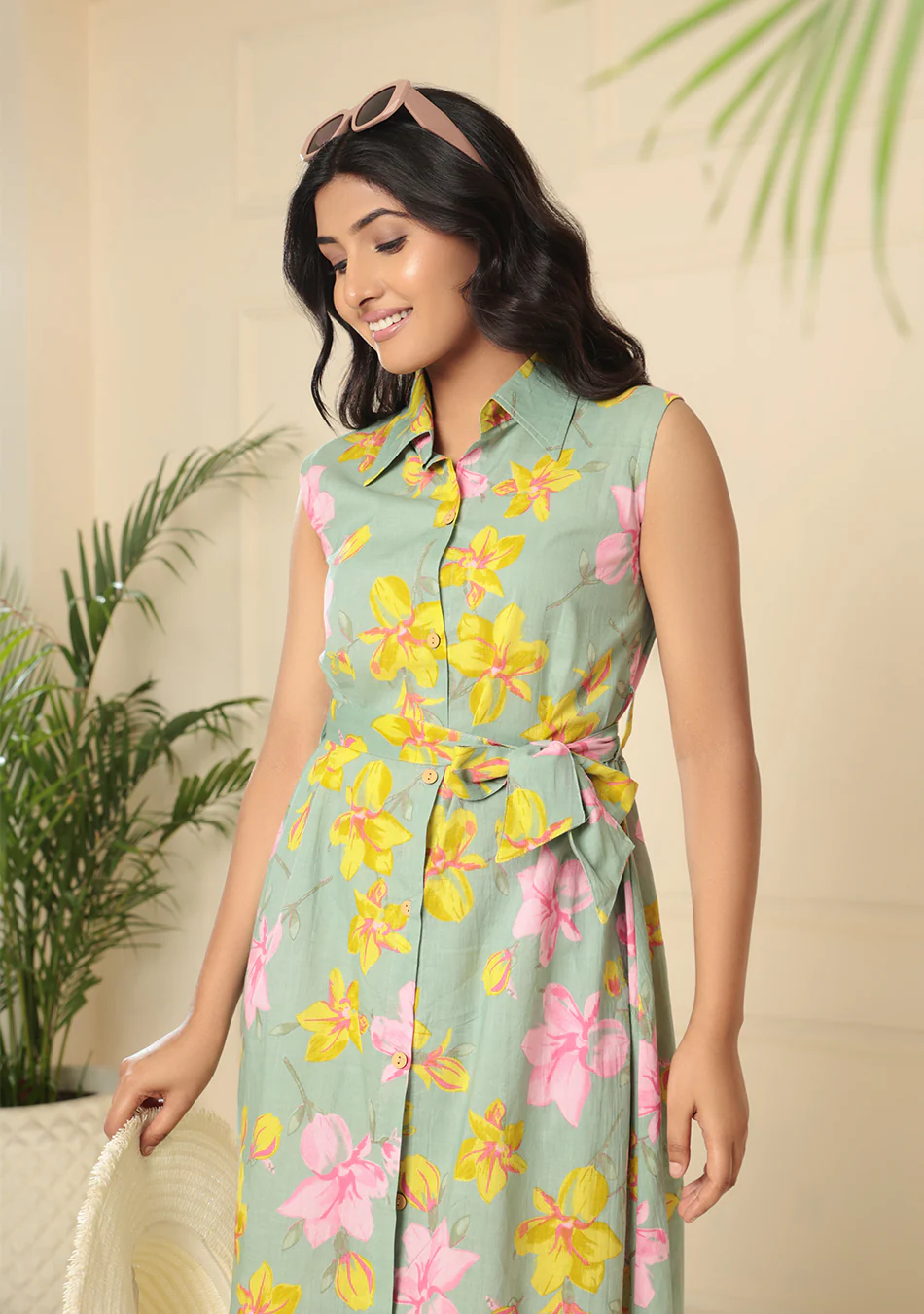 Aravalii Sage Garden Bloom Midi Dress - Image 9