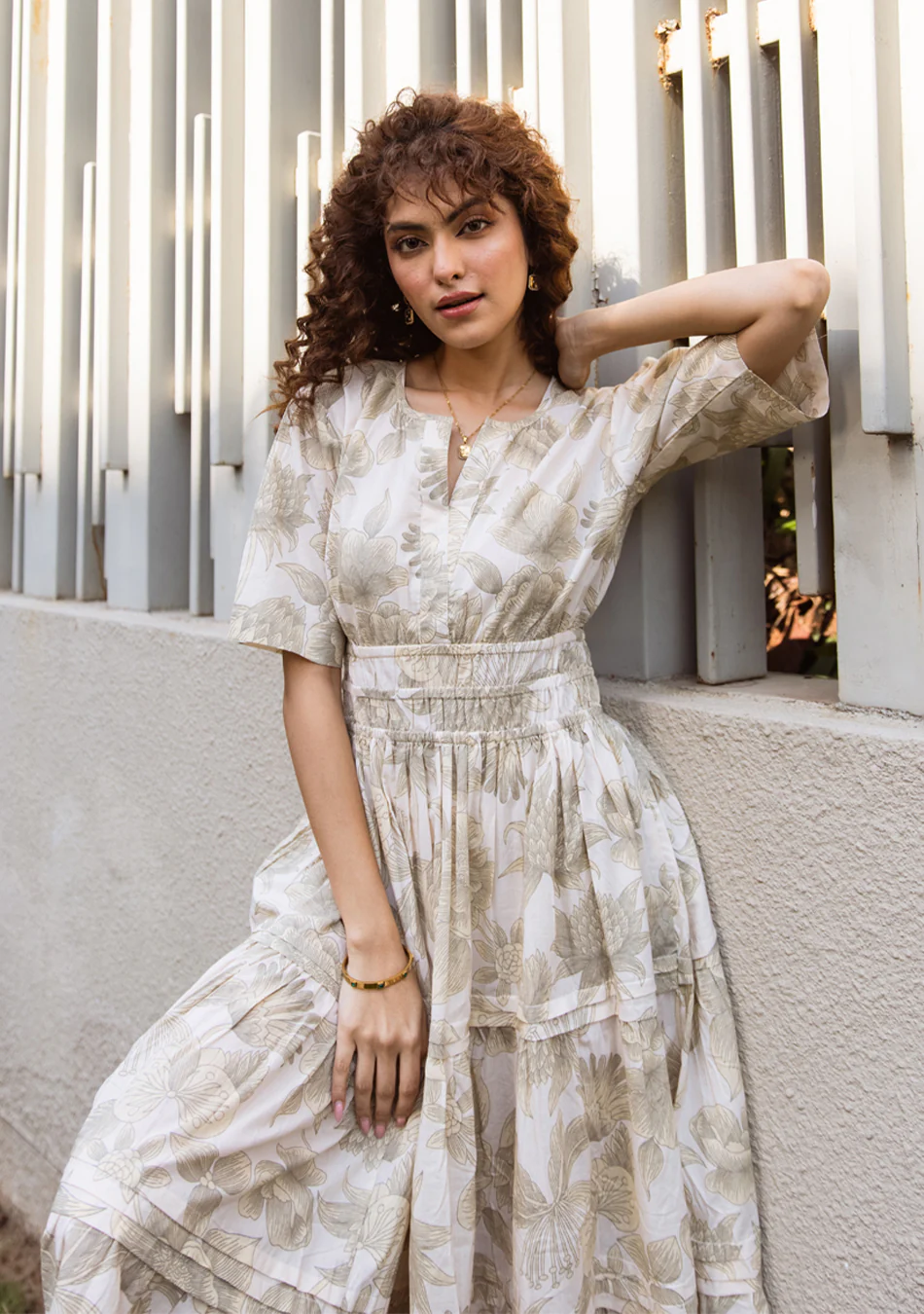 Sandstone Breeze Couture Dress - Image 3