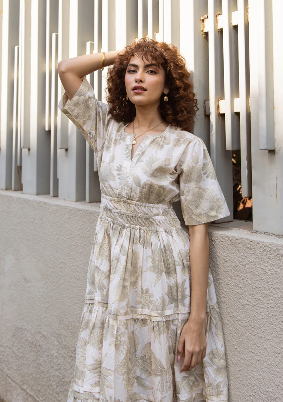 Sandstone Breeze Couture Dress - Image 5