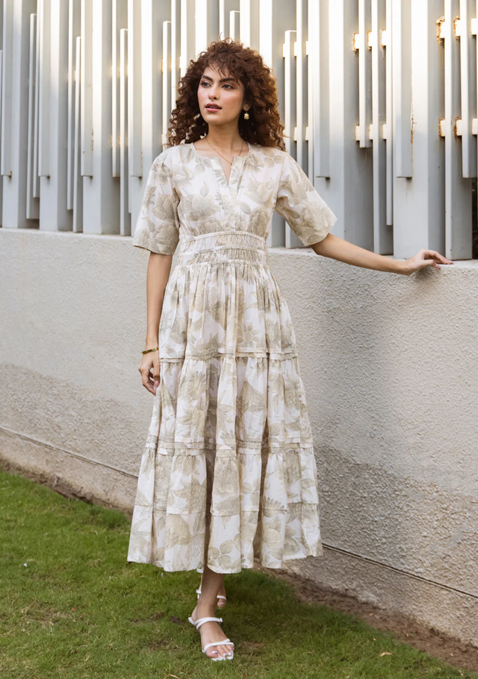 Sandstone Breeze Couture Dress - Image 8