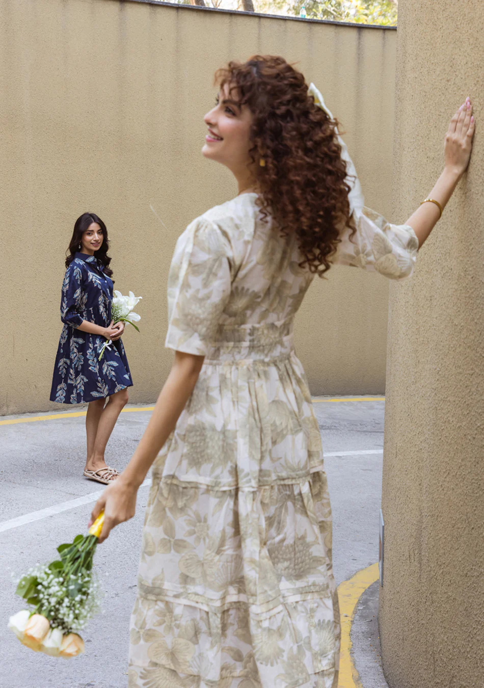 Aravalii Sapphire Leaf Couture Dress - Image 15
