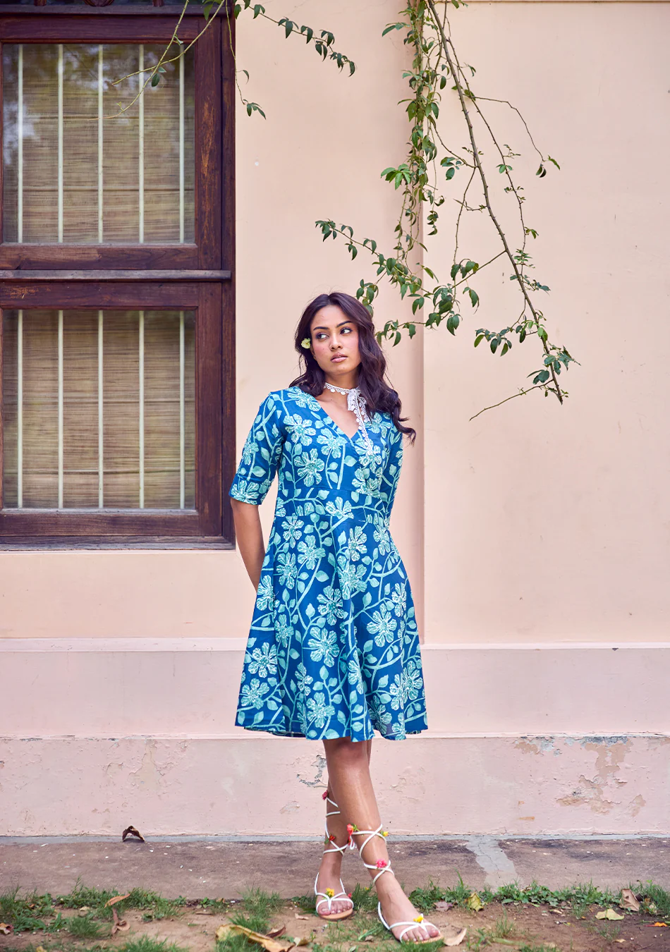 Aravalii Coastal Bloom Designer Dress - Image 2