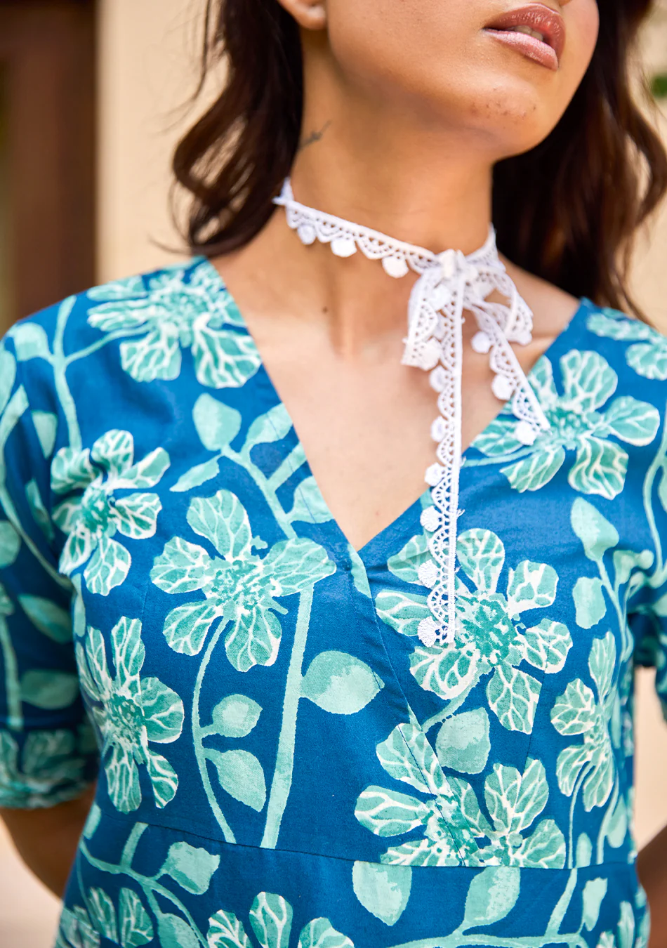 Aravalii Coastal Bloom Designer Dress - Image 8