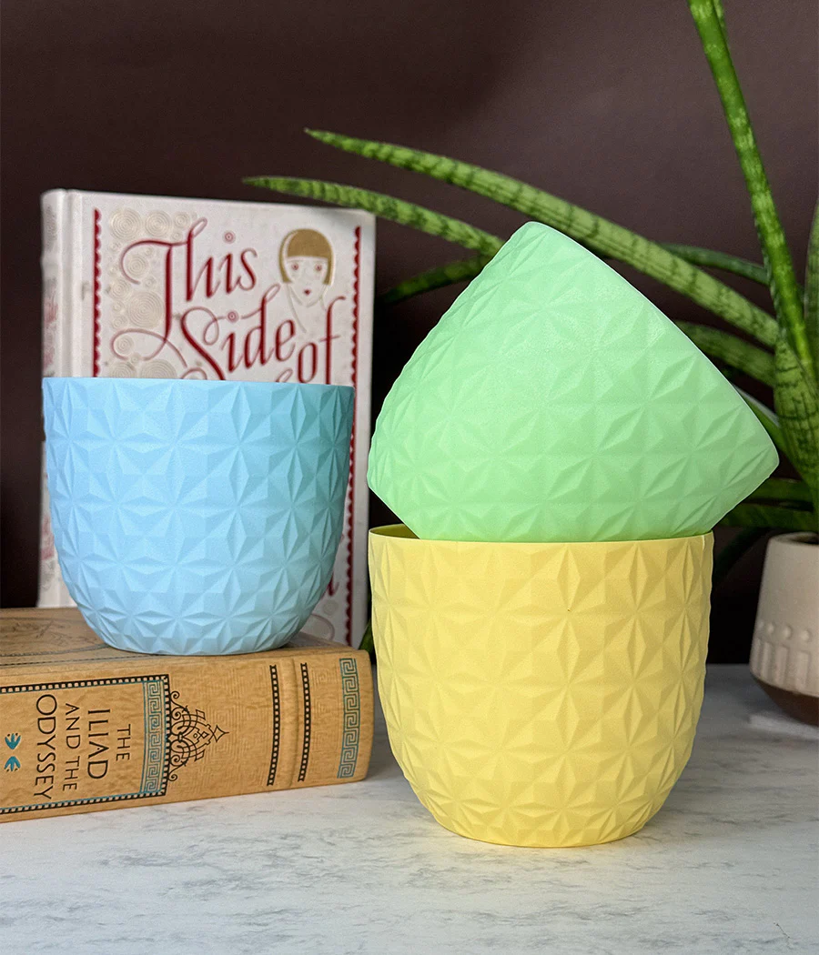 Set of 3 Diamond Planter - Image 3