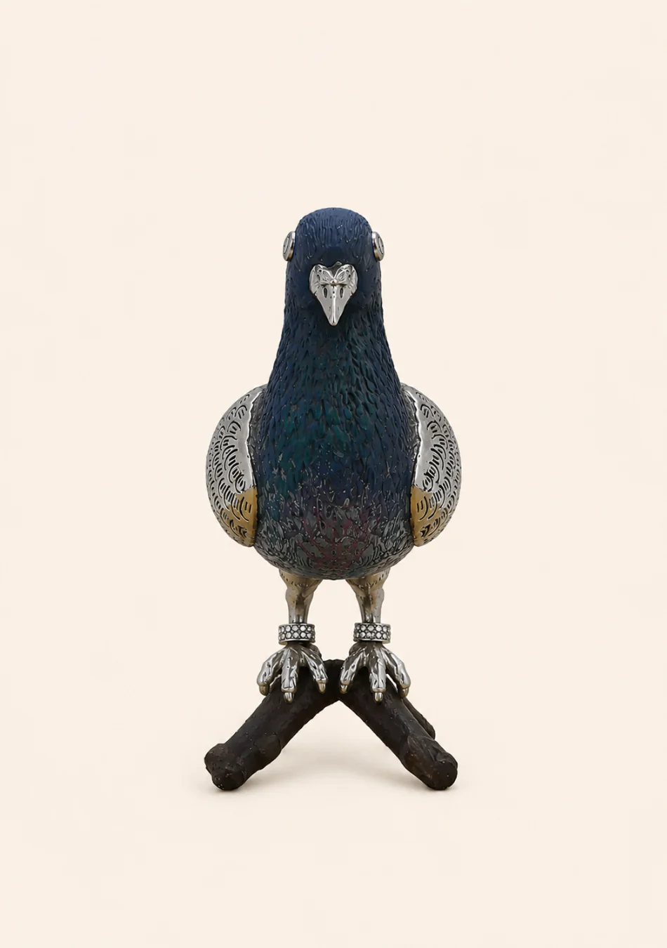 Aravalii Silver Pigeon Figurine - Image 4