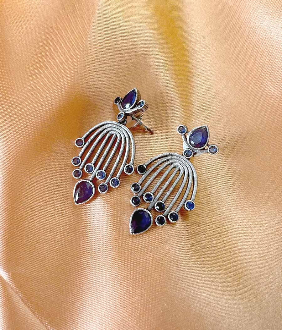 SKY BLUE FROST RADIANCE STUDS - Image 5