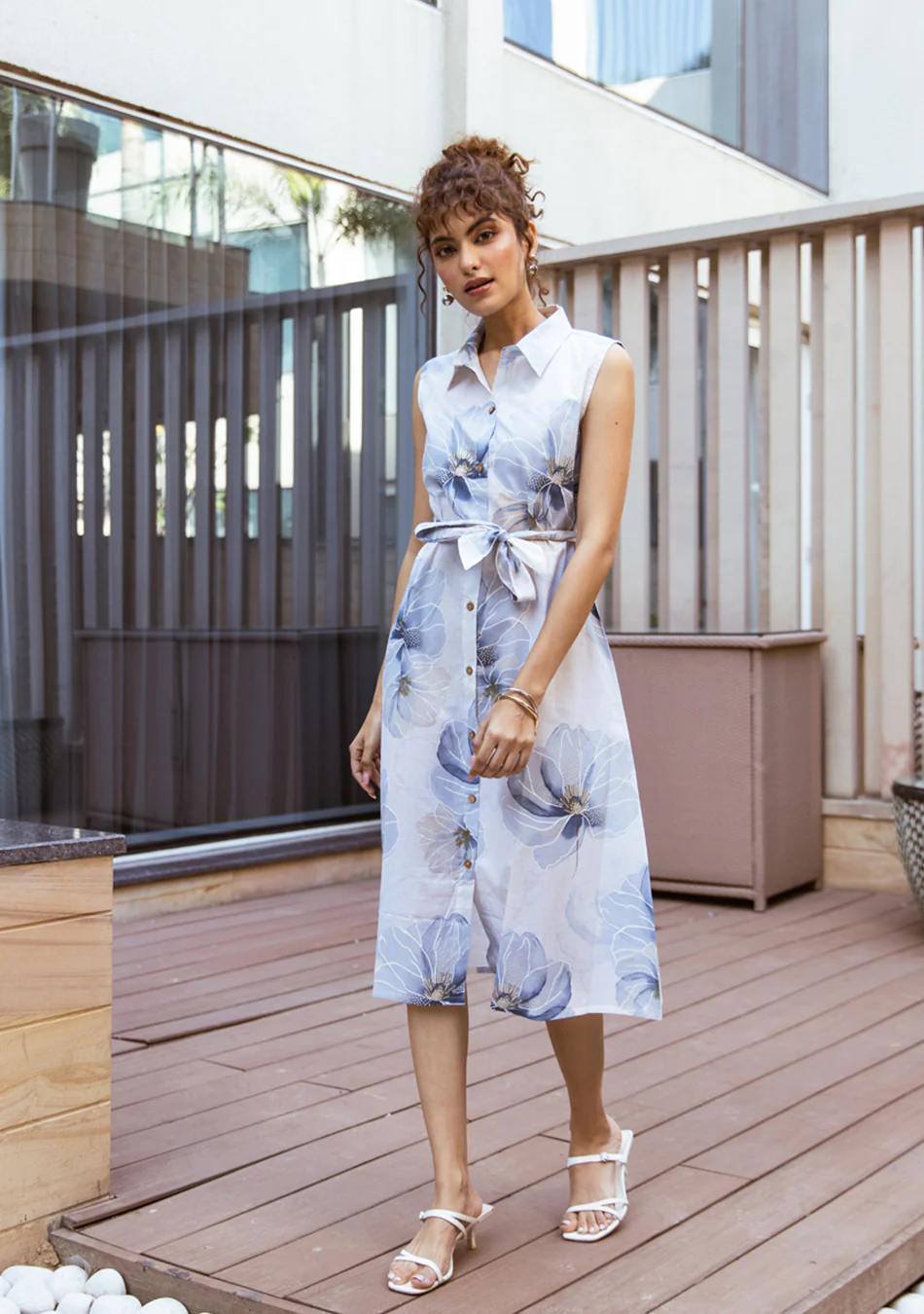 Aravalii Sky Petal Couture Dress