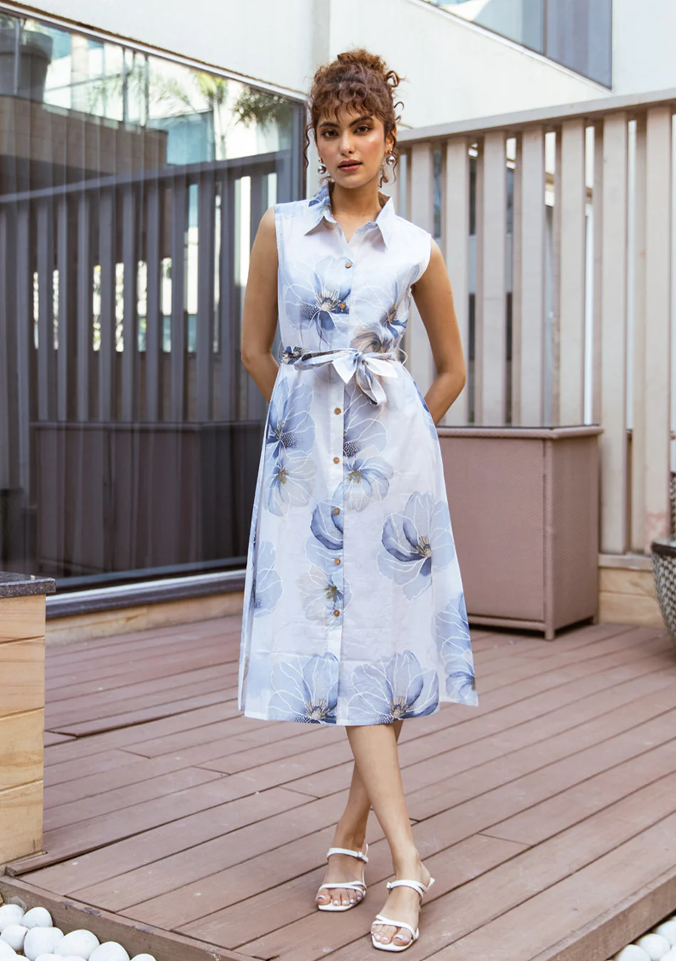 Aravalii Sky Petal Couture Dress - Image 2