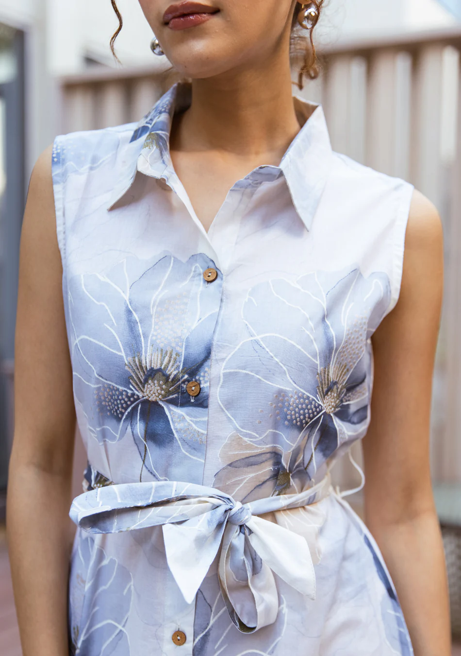 Aravalii Sky Petal Couture Dress - Image 4
