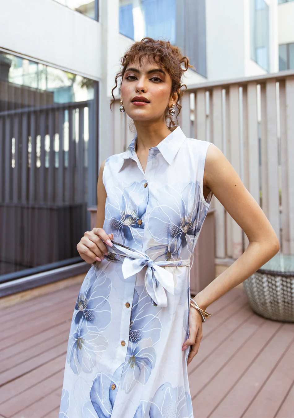 Aravalii Sky Petal Couture Dress - Image 5