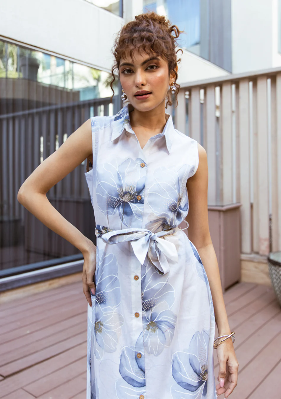 Aravalii Sky Petal Couture Dress - Image 6