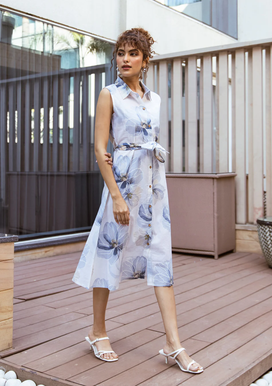 Aravalii Sky Petal Couture Dress - Image 7