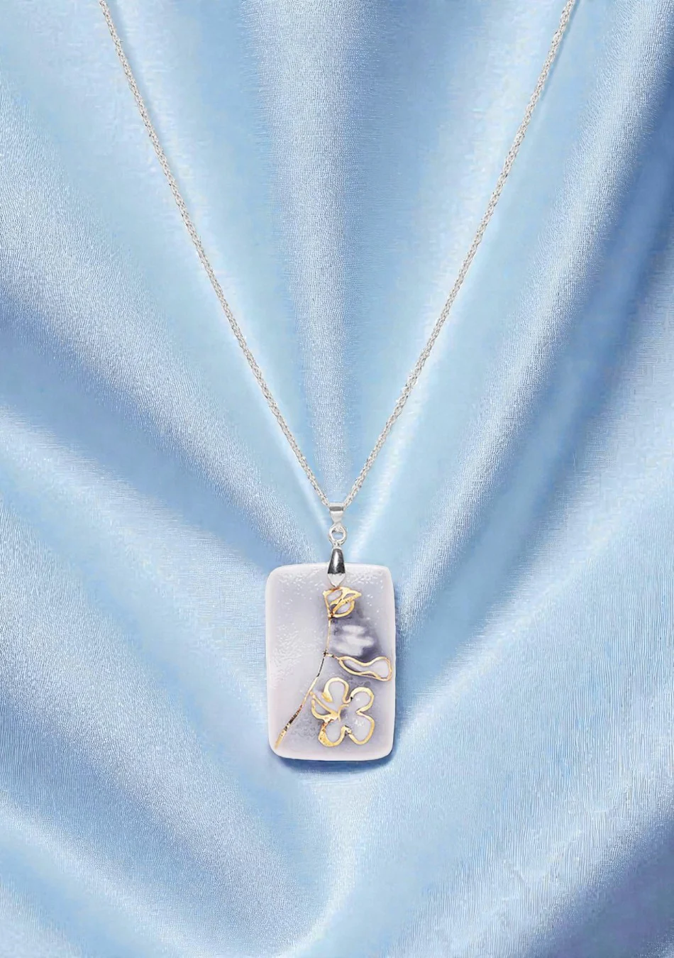Skyline Curve Earrings Pendant Set - Image 2
