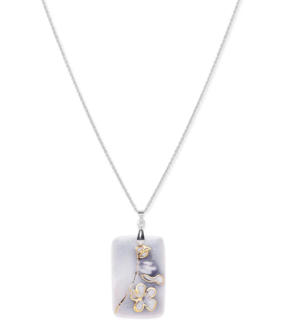 Skyline Curve Earrings Pendant Set - Image 4