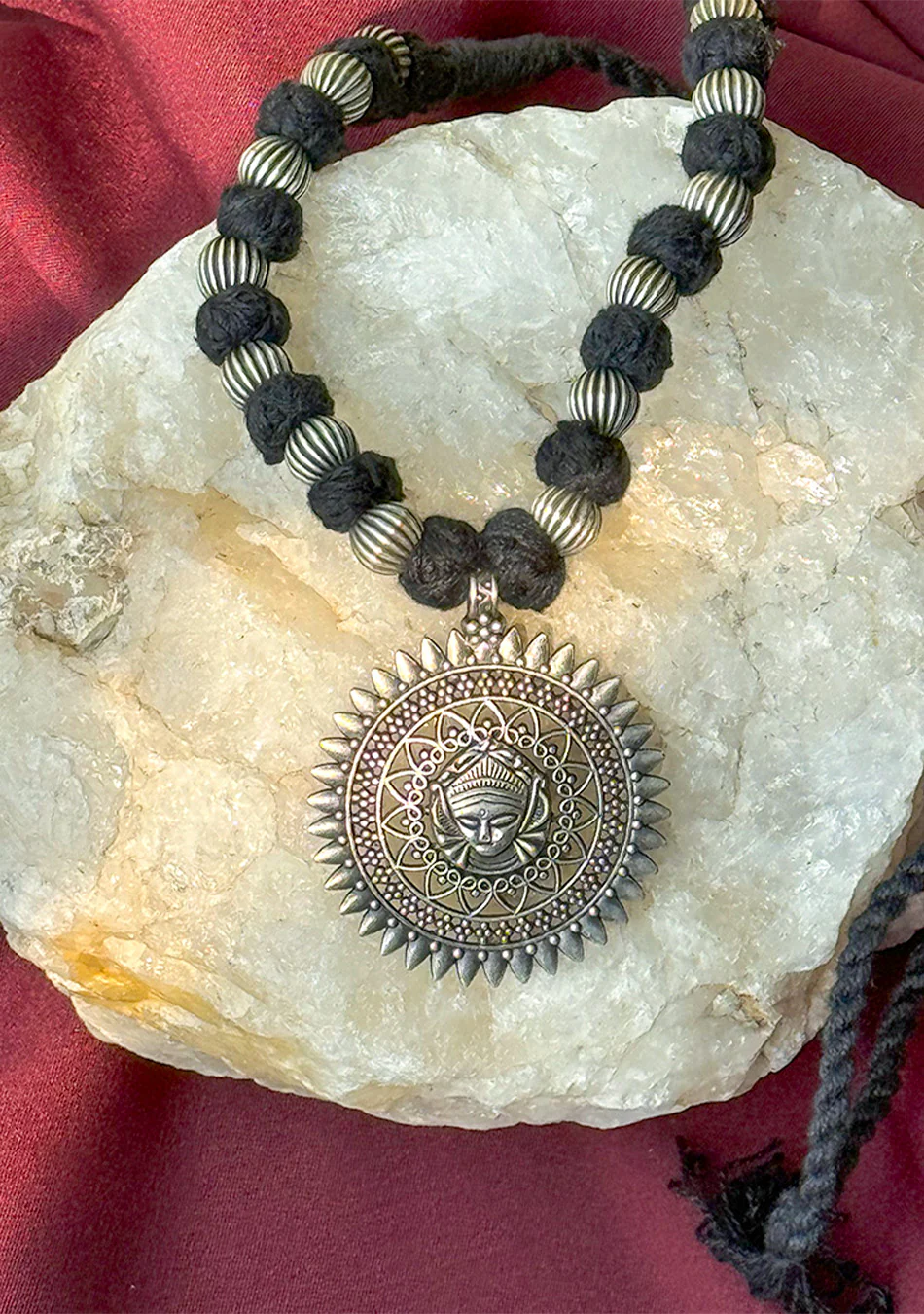 Sun-Kissed Visage Necklace - Image 4