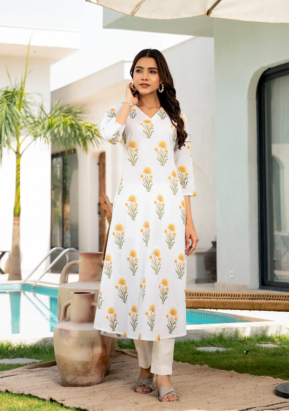 Sunflower A-Line Kurta - Image 5