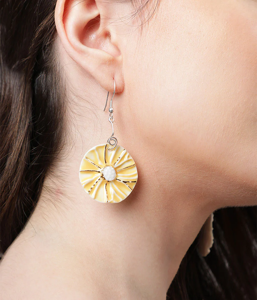 Sunflower Bloom Earrings - Image 4
