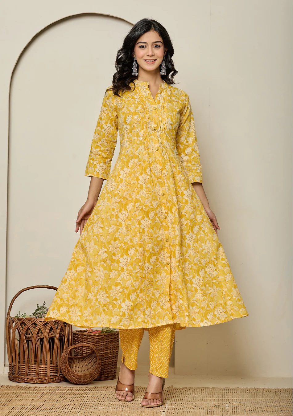 Sunlit Marigold Bloom Suit Set - Image 5