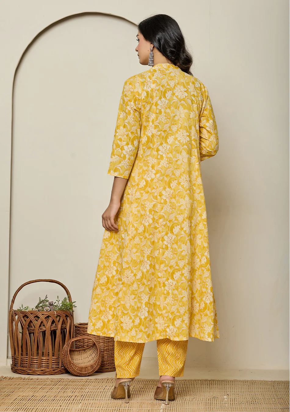 Sunlit Marigold Bloom Suit Set - Image 6