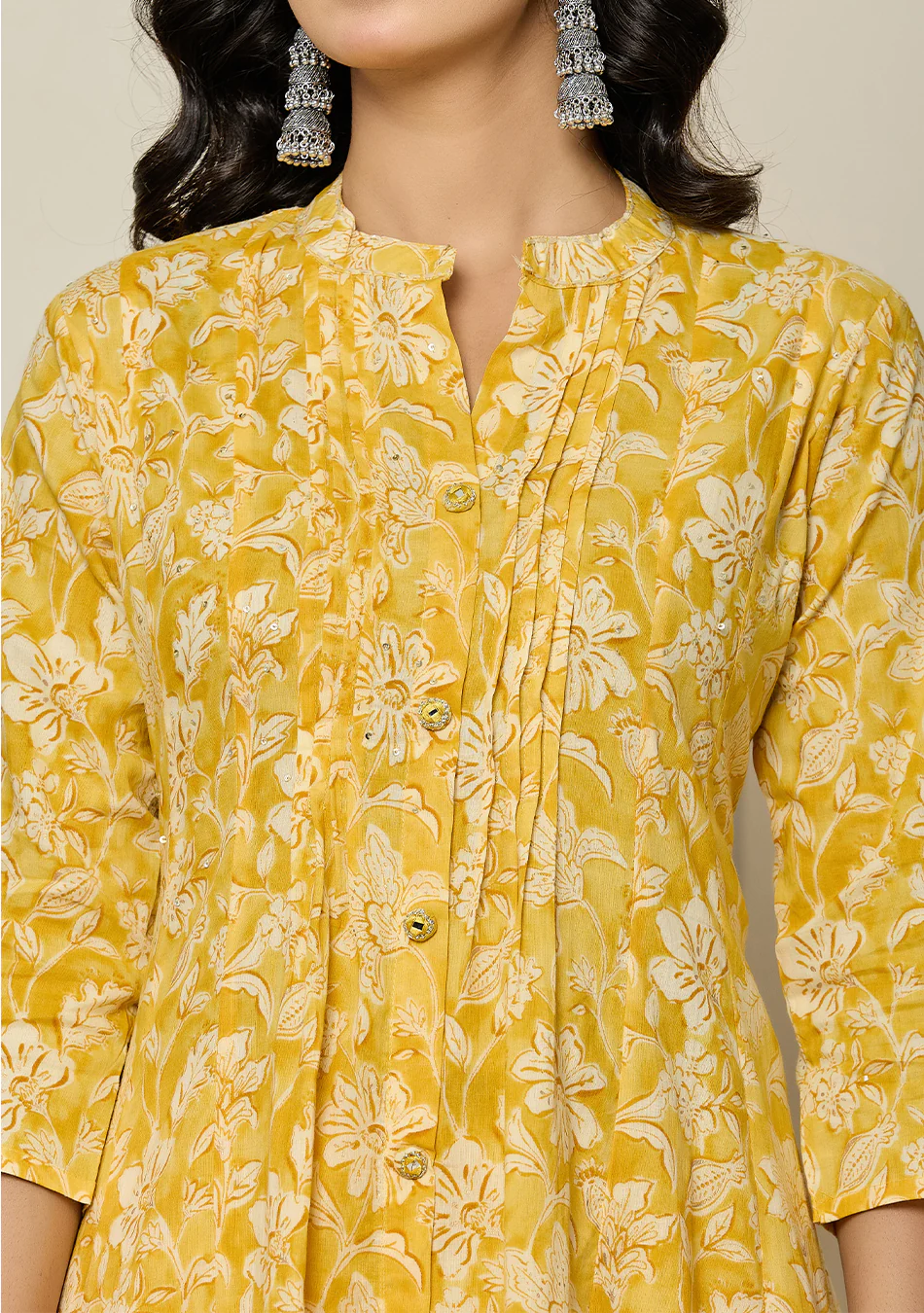 Sunlit Marigold Bloom Suit Set - Image 7