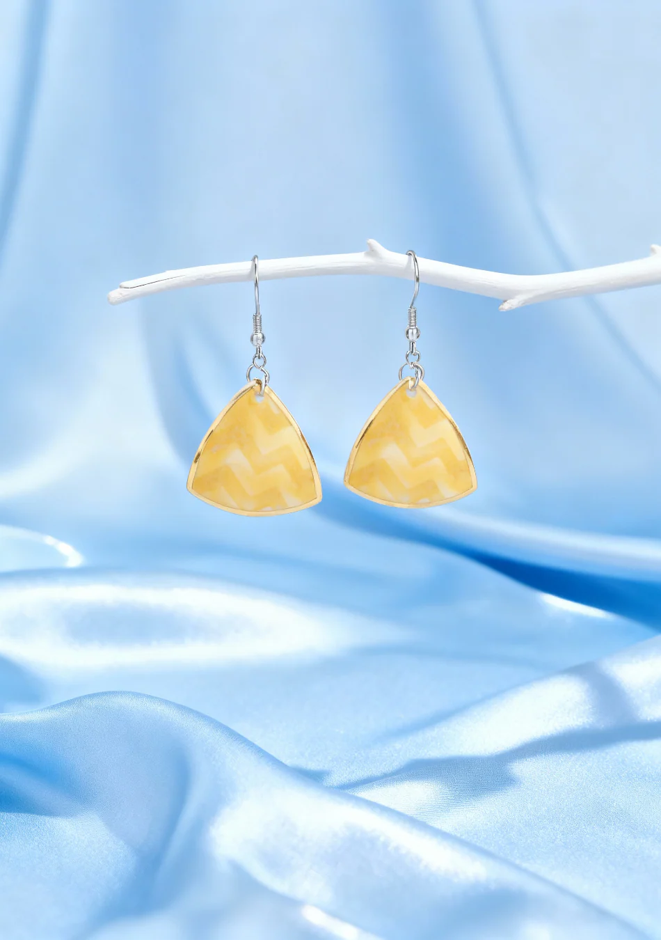 Sunny Triangle Earrings - Image 2