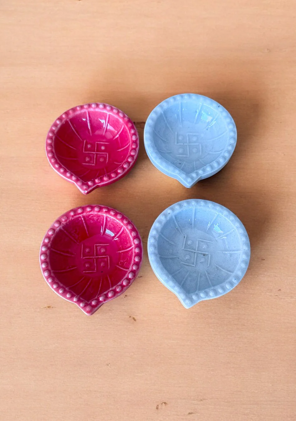 Swastic Diya - Set of 4 - Image 2