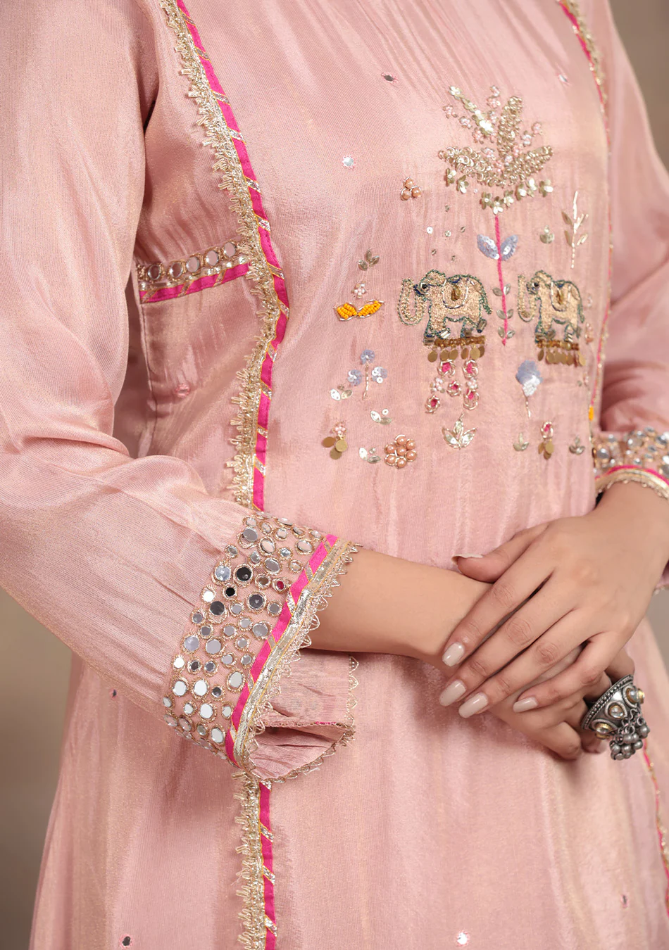 Blossom Pearl Embroidered Suit Set - Image 6