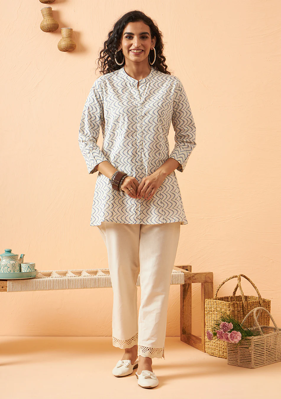 Aravalii Ivory Grace Tunic
