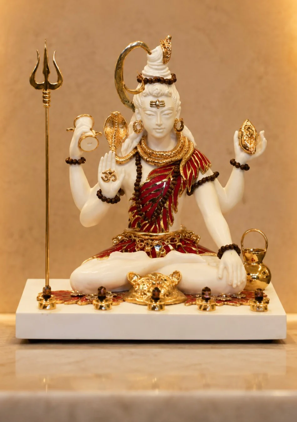 Aravalii Trinetra Shiva with Stone Inlay - Image 3