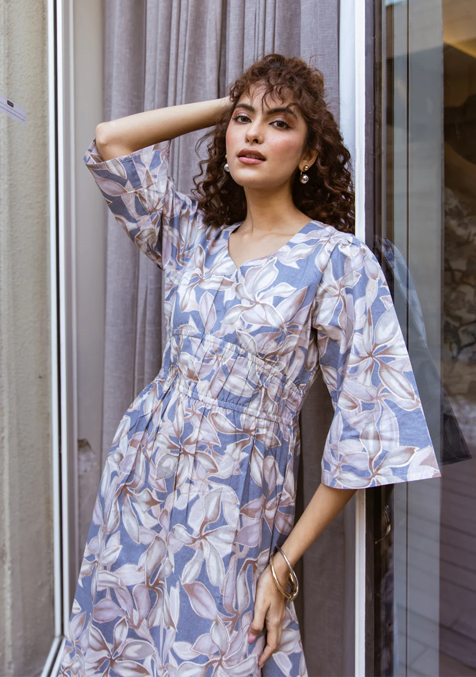 ARAVALII CELESTIA BLOOM MIDI DRESS - Image 3