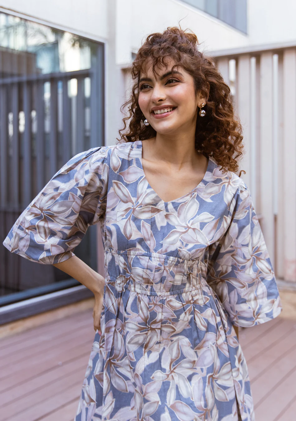 ARAVALII CELESTIA BLOOM MIDI DRESS - Image 5