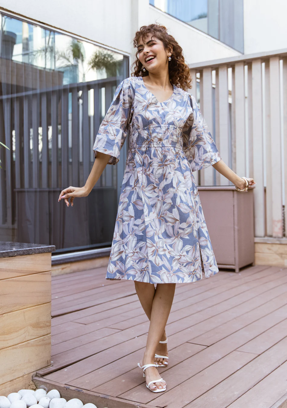 ARAVALII CELESTIA BLOOM MIDI DRESS - Image 6