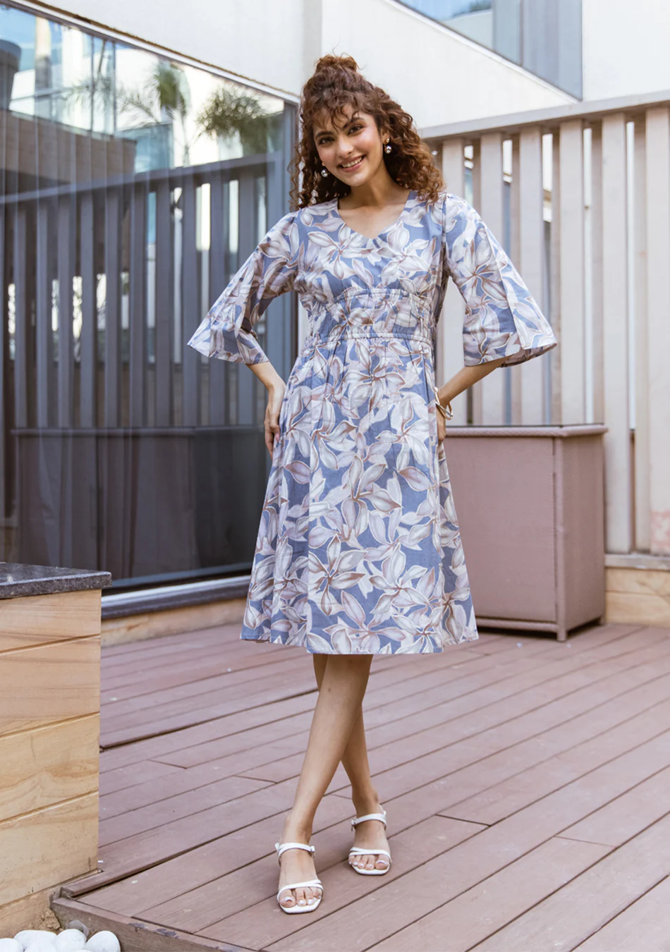 ARAVALII CELESTIA BLOOM MIDI DRESS - Image 7