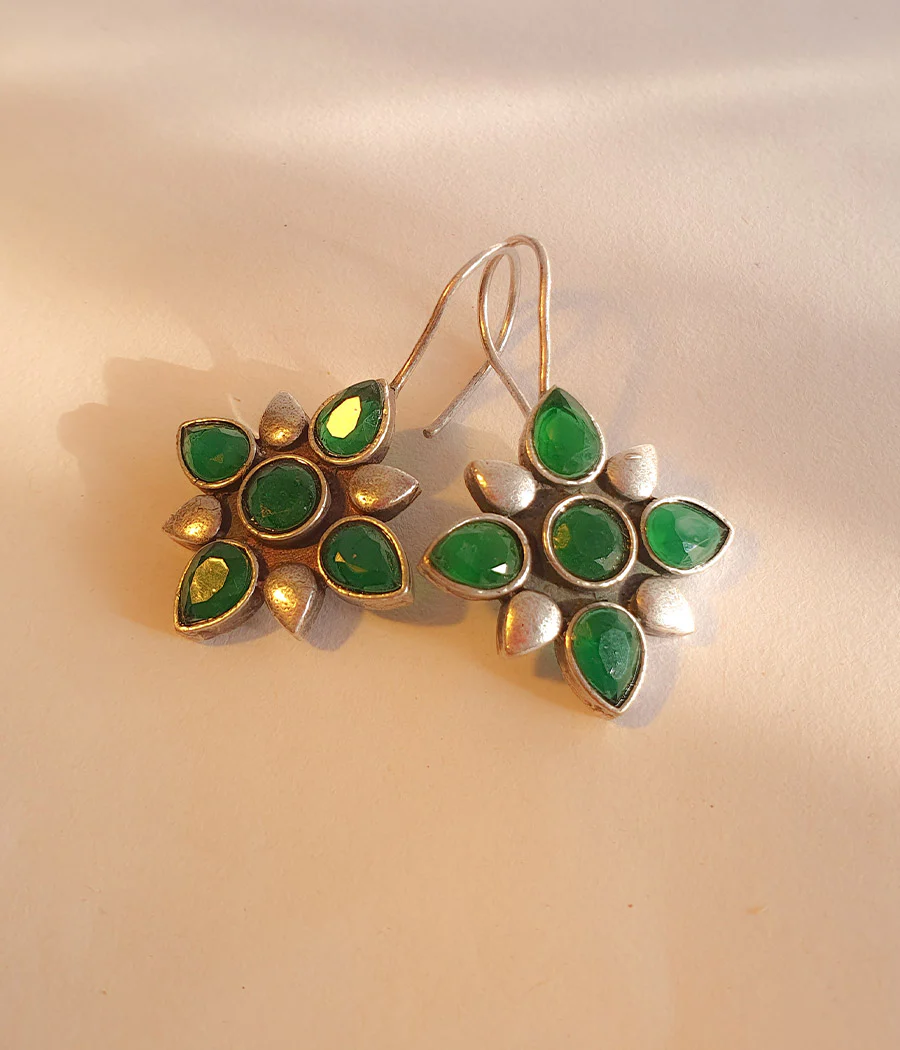 Verde Petal Hook Earrings - Image 5