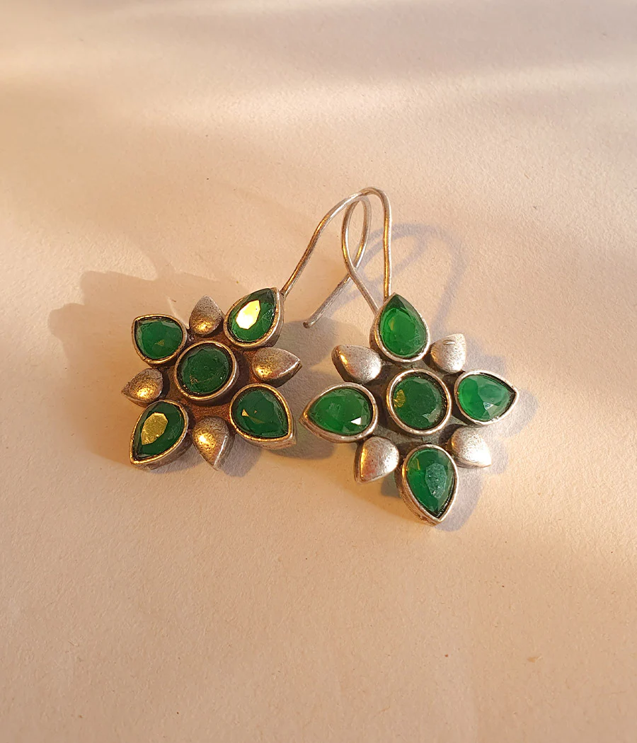 Verde Petal Hook Earrings - Image 6