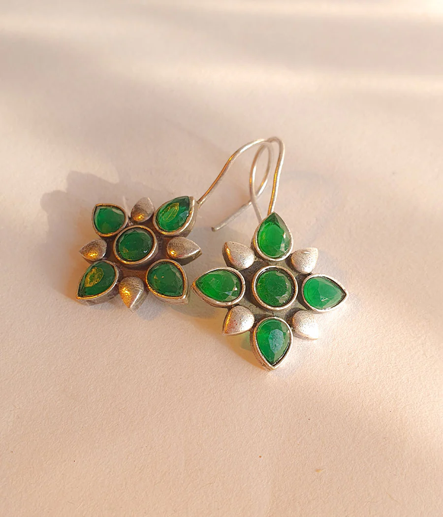 Verde Petal Hook Earrings - Image 7