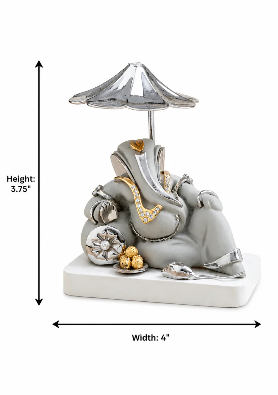 Aravalii Vishram Ganesha Figurine - Image 3