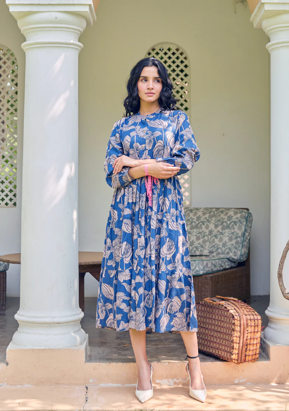 Indigo Jaipuri Dress - Image 3