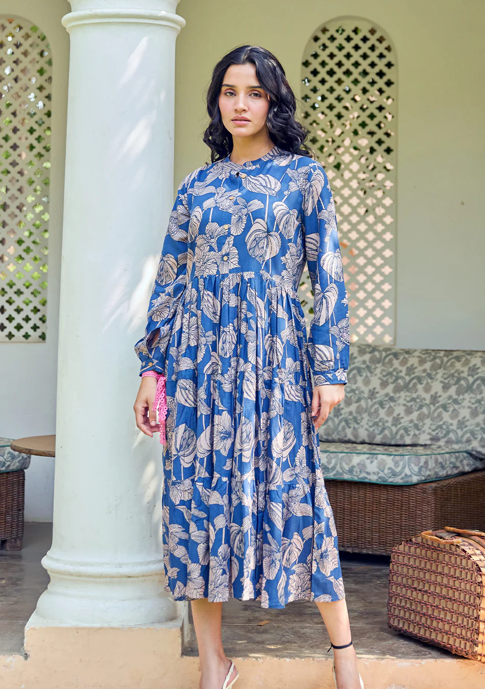 Indigo Jaipuri Dress - Image 4
