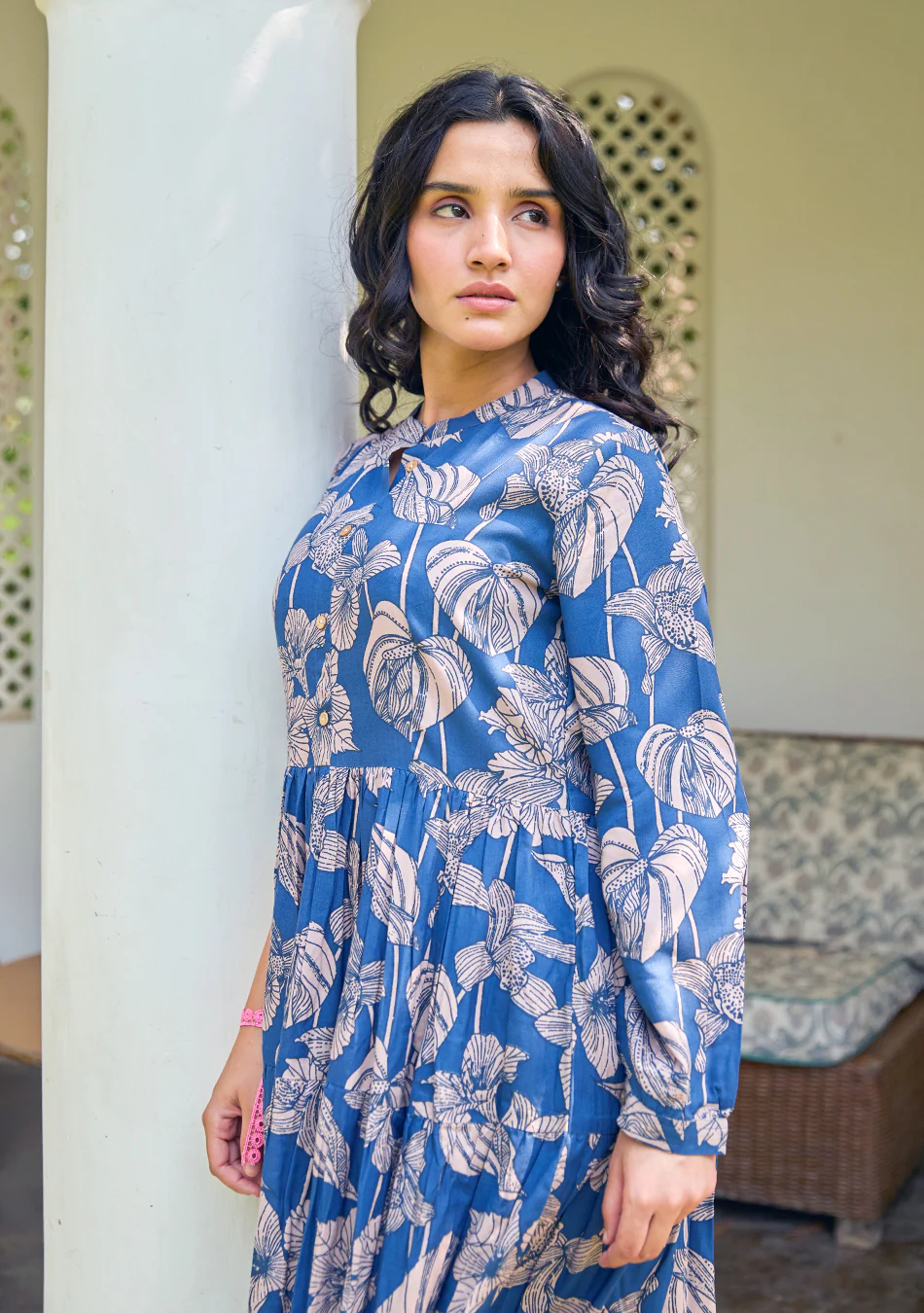 Indigo Jaipuri Dress - Image 8