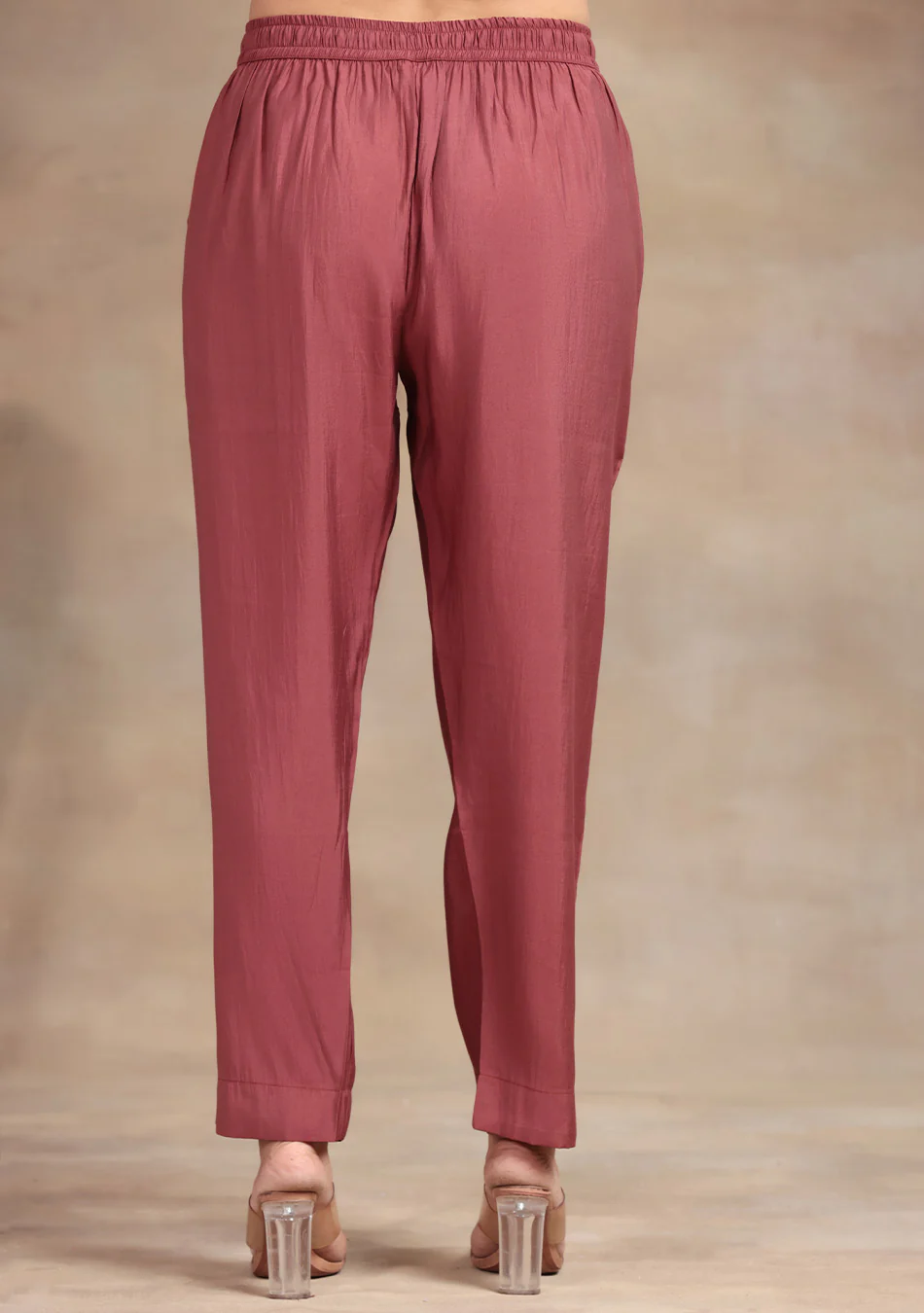 Wine Glow Embroidered Suit Set - Image 7