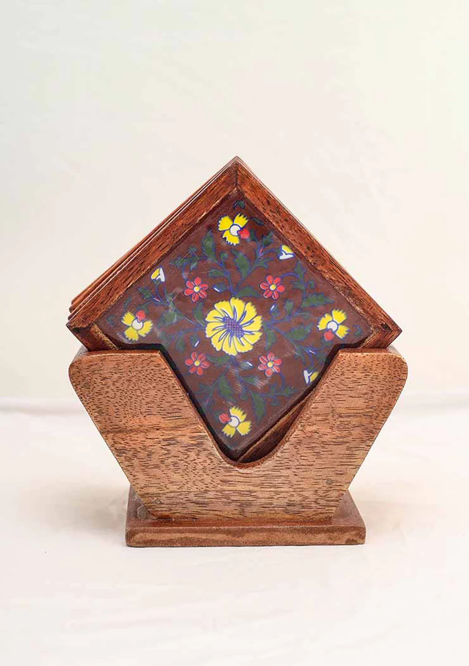 Elegant Blue Pottery Coasters - Image 8