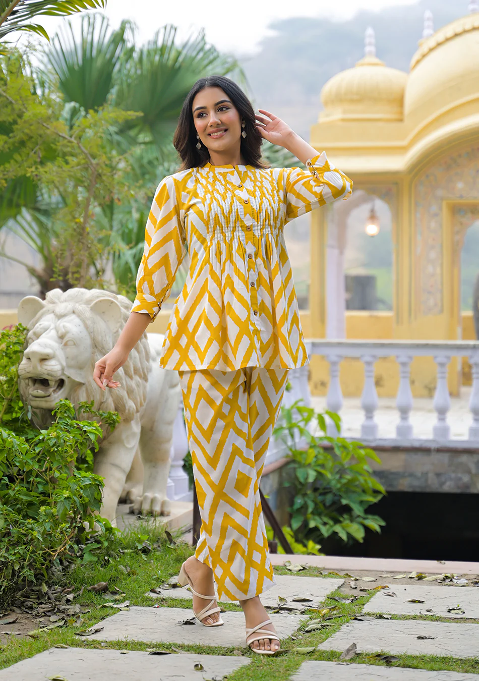 Aravalii Golden Paloma Co-Ord Set - Image 10